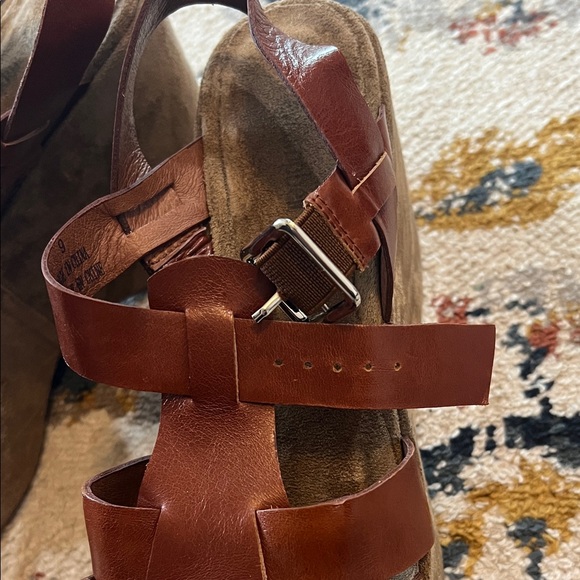 Jeffrey Campbell Woven Leather Platform Sandals - Brown - Picture 7 of 13